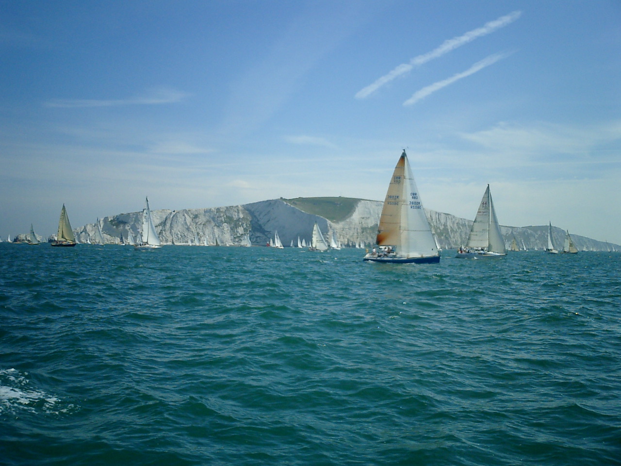 after the Needles - we were a bit busy for photos going round them (wonder why?)