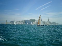 after the Needles - we were a bit busy for photos going round them (wonder why?)